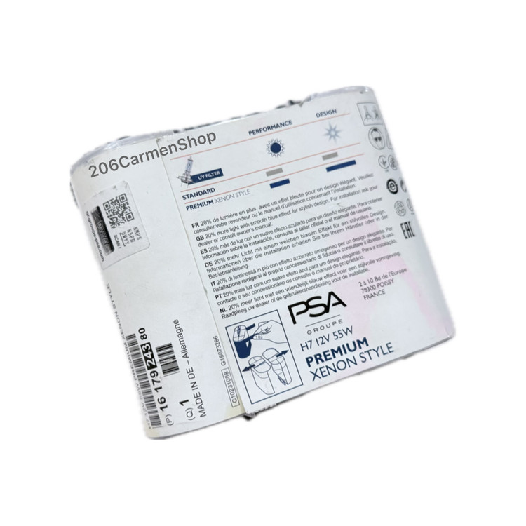 لامپ اوسرام PREMIUM XENON STYLE H7 55w 12v پژو سیتروئن