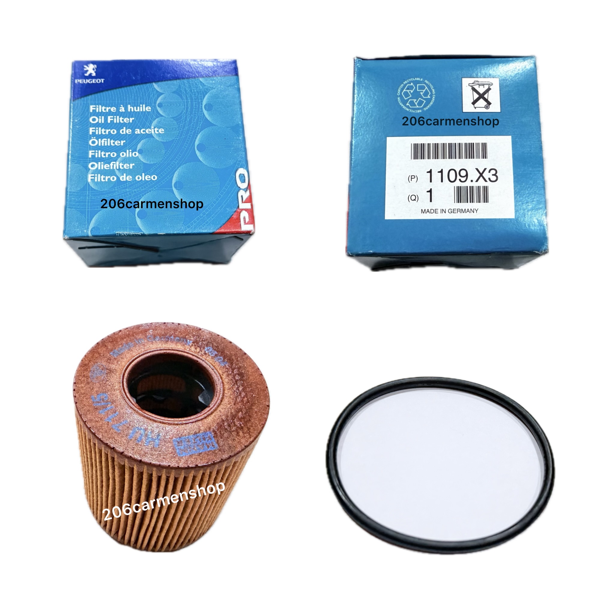 فیلتر روغن پایه کوتاه Pro - Mann filter  اورجینال اکبند ساخت آلمان